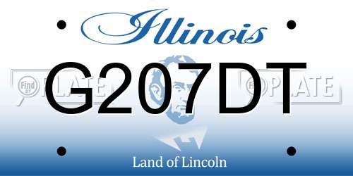 G207DT Illinois License Plate