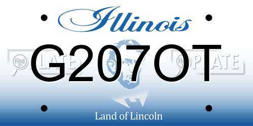 G207OT Illinois License Plate