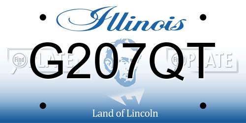G207QT Illinois License Plate
