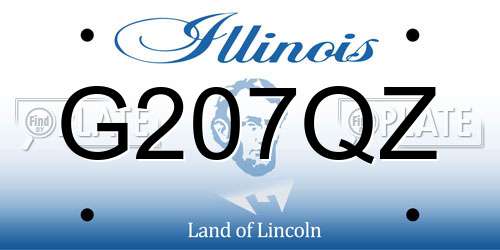 G207QZ Illinois License Plate