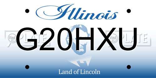 G20HXU Illinois License Plate
