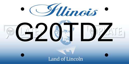 G20TDZ Illinois License Plate