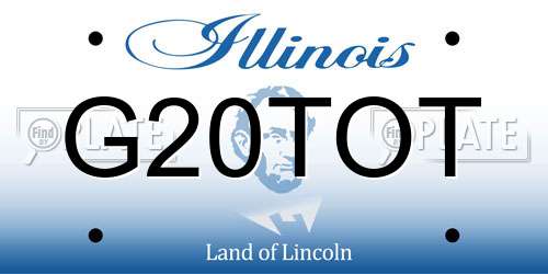G20TOT Illinois License Plate