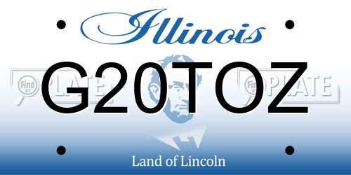 G20TOZ Illinois License Plate