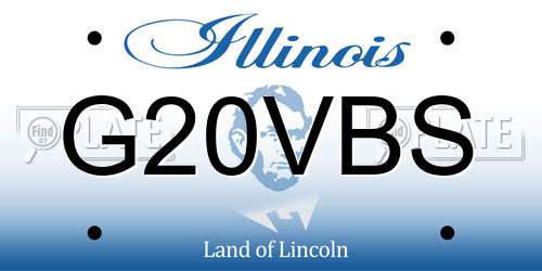 G20VBS Illinois License Plate