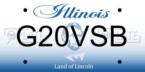 G20VSB Illinois License Plate