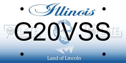 G20VSS Illinois License Plate