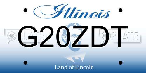 G20ZDT Illinois License Plate