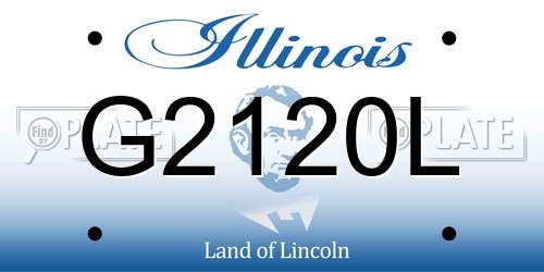G2120L Illinois License Plate