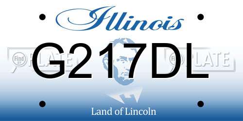 G217DL Illinois License Plate
