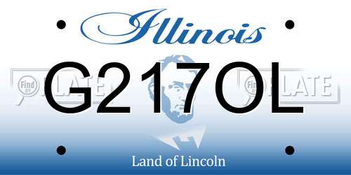 G217OL Illinois License Plate