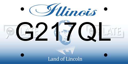 G217QL Illinois License Plate