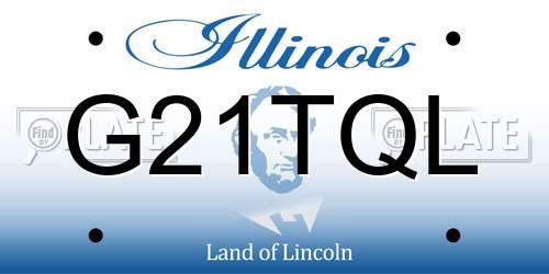 G21TQL Illinois License Plate
