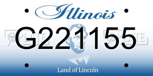 G221155 Illinois License Plate