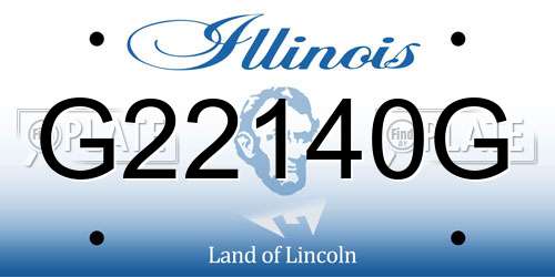 G22140G Illinois License Plate