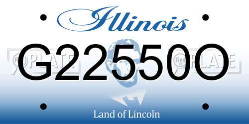 G22550O Illinois License Plate