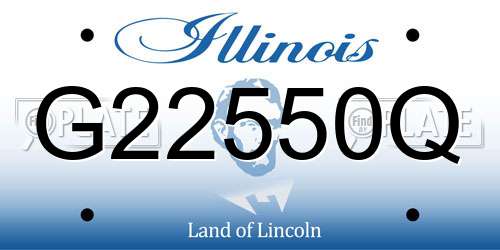G22550Q Illinois License Plate