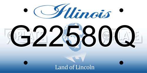 G22580Q Illinois License Plate