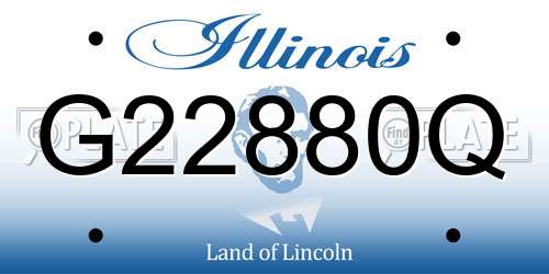 G22880Q Illinois License Plate