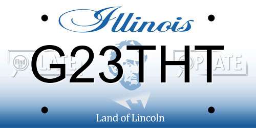 G23THT Illinois License Plate