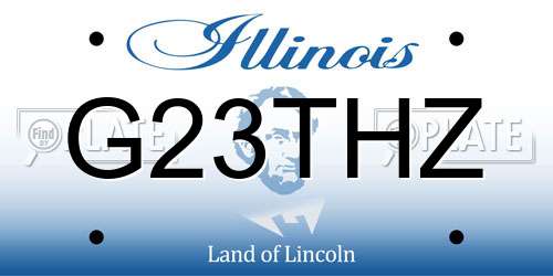 G23THZ Illinois License Plate