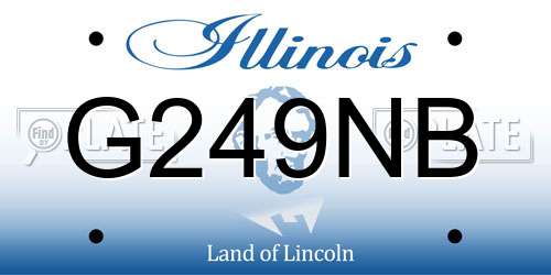 G249NB Illinois License Plate