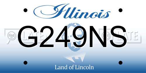 G249NS Illinois License Plate