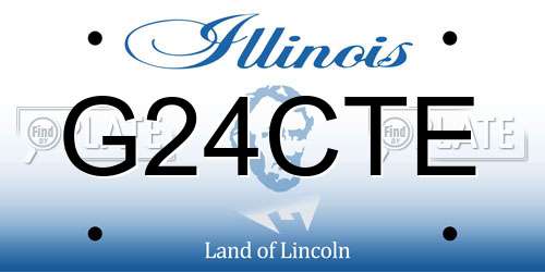 G24CTE Illinois License Plate