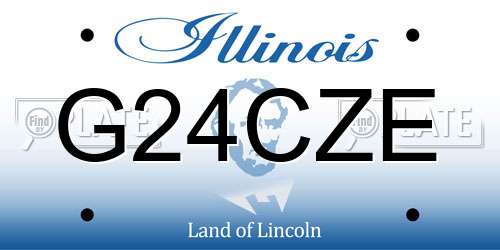 G24CZE Illinois License Plate