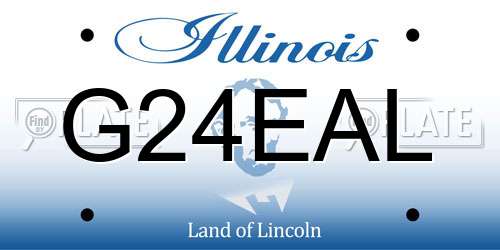 G24EAL Illinois License Plate