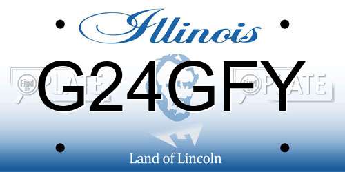 G24GFY Illinois License Plate