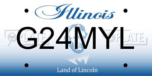 G24MYL Illinois License Plate