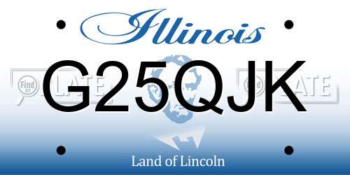G25QJK Illinois License Plate