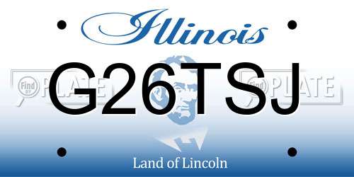 G26TSJ Illinois License Plate
