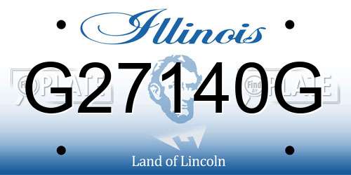 G27140G Illinois License Plate