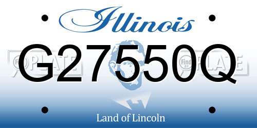 G27550Q Illinois License Plate