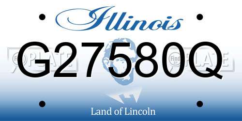 G27580Q Illinois License Plate