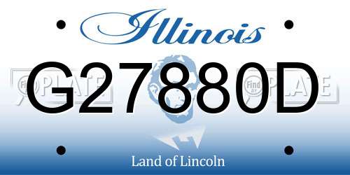 G27880D Illinois License Plate