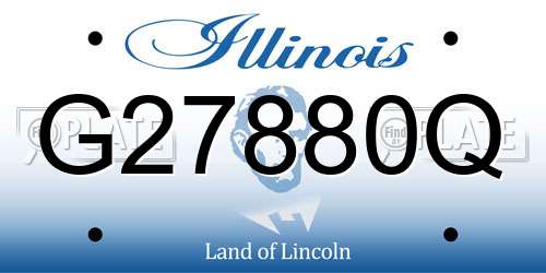 G27880Q Illinois License Plate