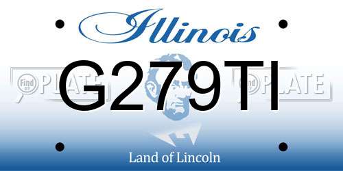 G279TI Illinois License Plate