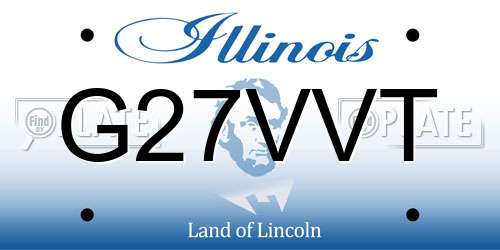 G27VVT Illinois License Plate