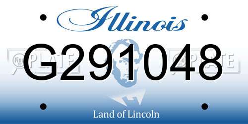 G291048 Illinois License Plate