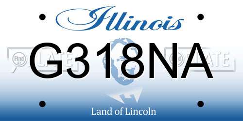 G318NA Illinois License Plate