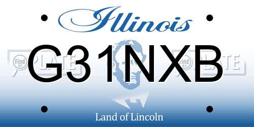G31NXB Illinois License Plate