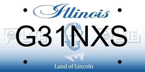 G31NXS Illinois License Plate