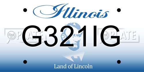 G321IG Illinois License Plate