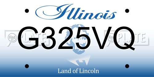 G325VQ Illinois License Plate