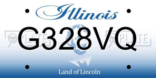 G328VQ Illinois License Plate
