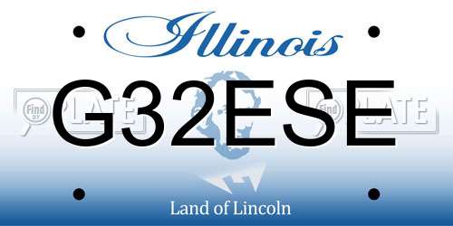 G32ESE Illinois License Plate