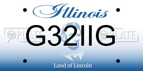 G32IIG Illinois License Plate